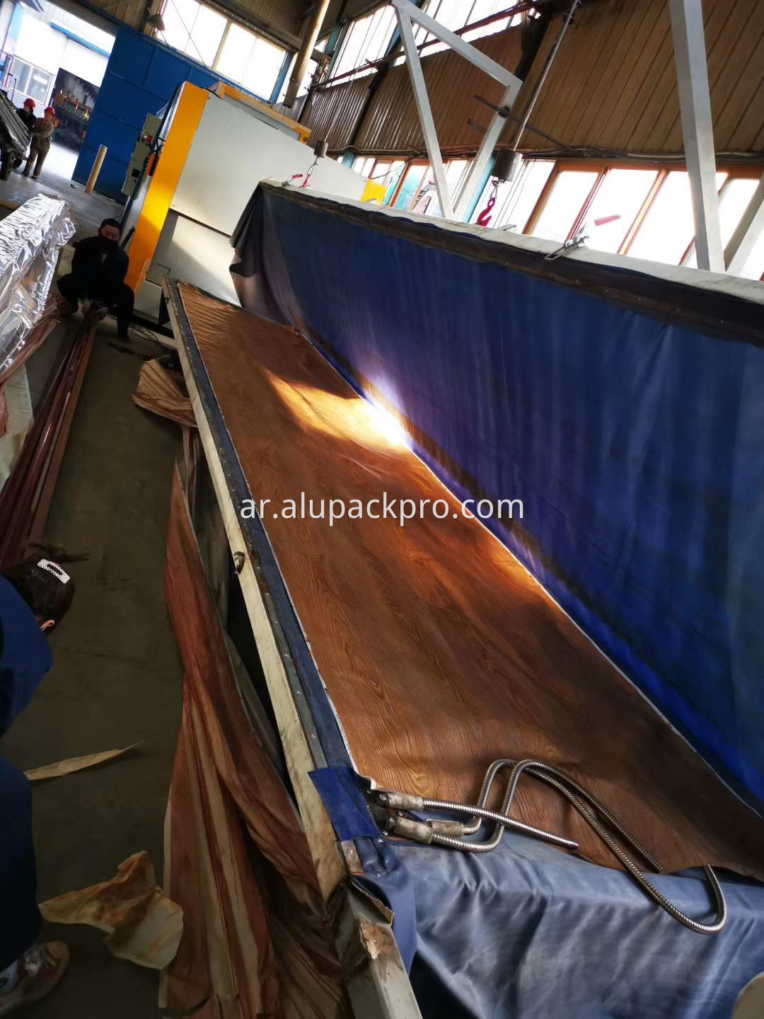 فرن نقل الحبوب الخشبية والألومنيوم aluminum wood grain transfer furnace